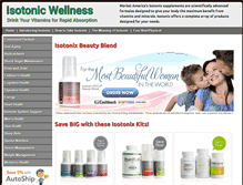 Tablet Screenshot of isotonicwellness.com